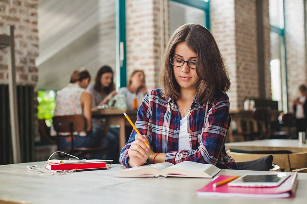 Student Studying